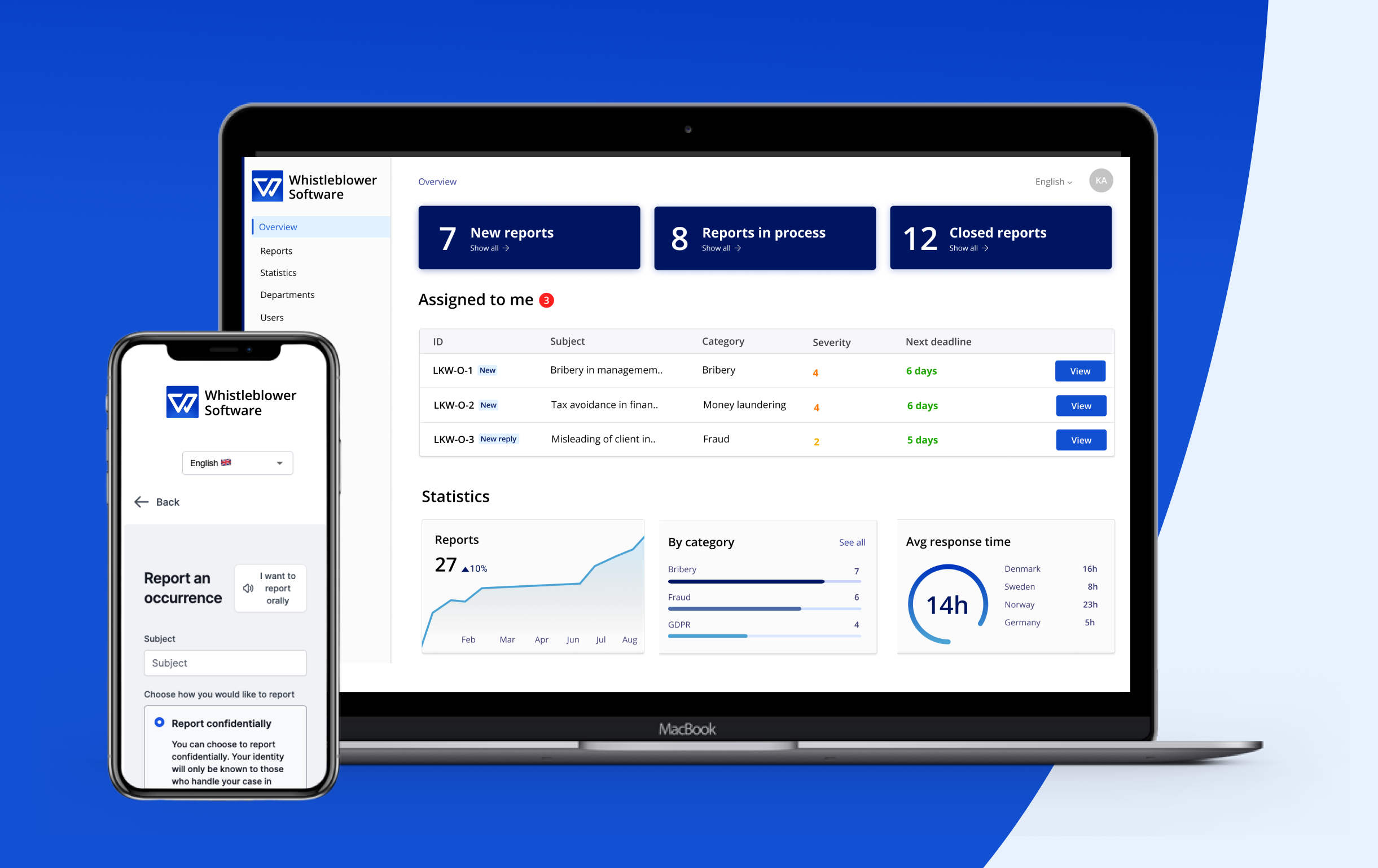 screenshot of Whistleblower Software